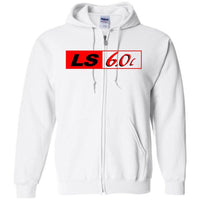 Thumbnail for LS GM 6.0 Motor ZIP-UP Hoodie Sweatshirt - Aggressive Thread Diesel Truck T-Shirts
