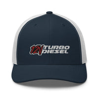 Thumbnail for 12 Valve Trucker Hat in navy and white