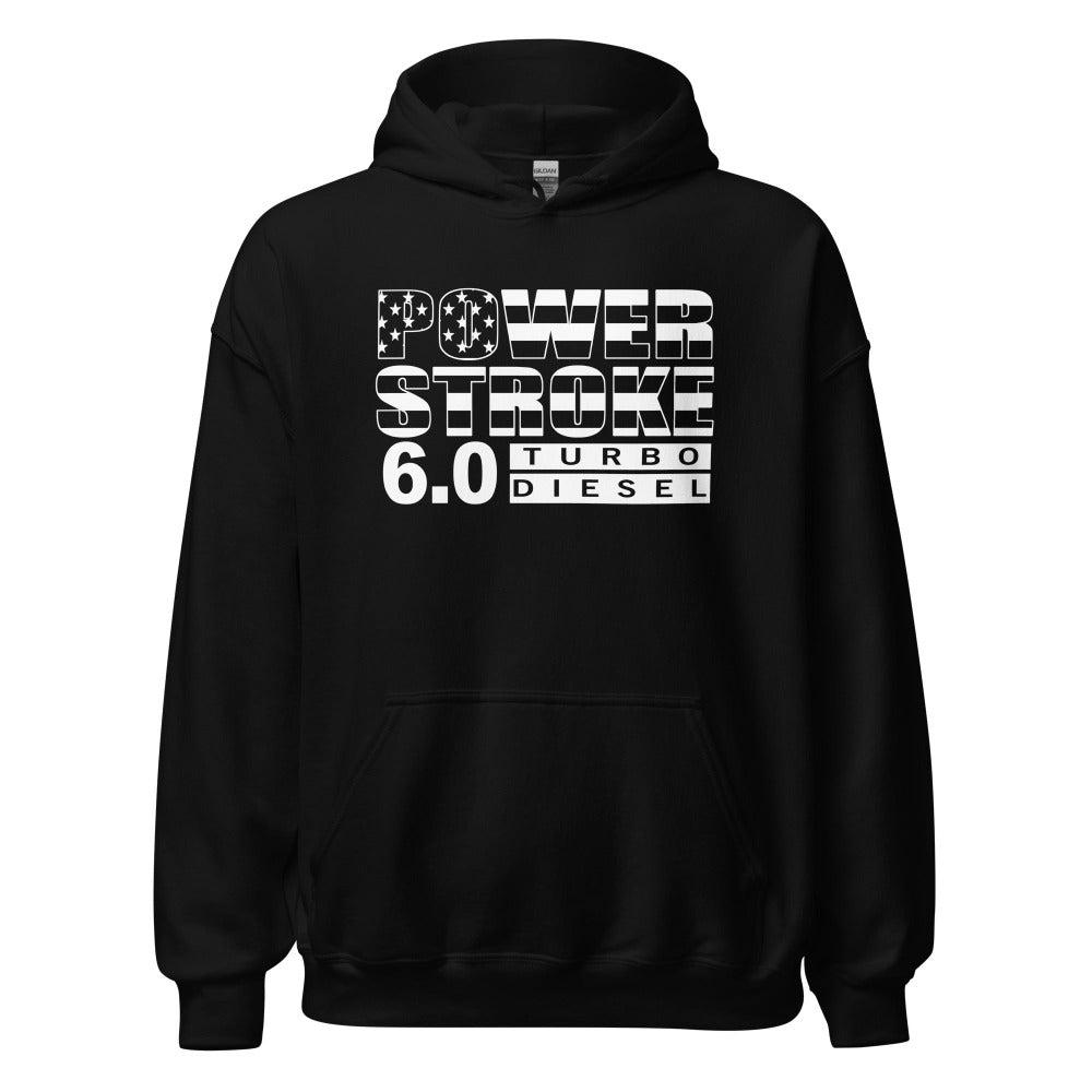 6.0 Power Stroke Stars And Stripes Hoodie in Black