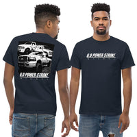 Thumbnail for Man modeling 6.0 Power Stroke Truck T-Shirt - navy