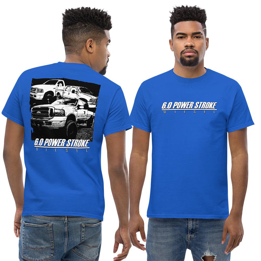 6.0 Power Stroke Trucks T-Shirt-In-Black-From Aggressive Thread