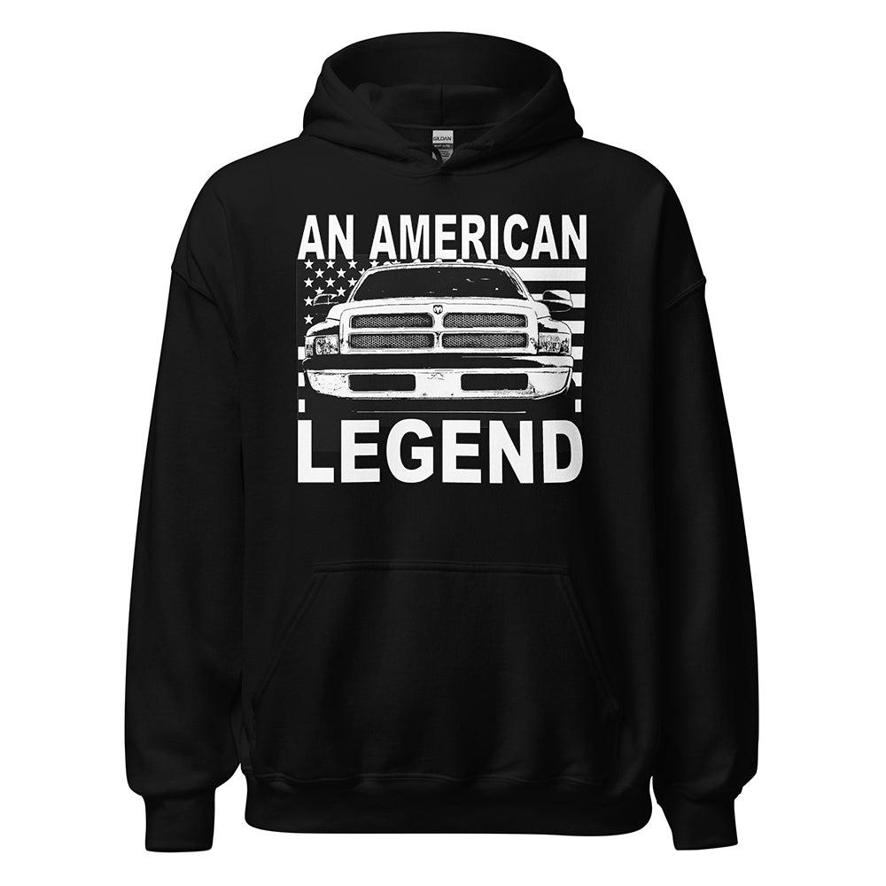 2nd Gen Second Gen Dodge Ram An American Legend Hoodie in black