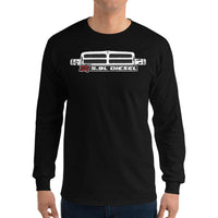 Thumbnail for man modeling 12v Cummins Second Gen Dodge Ram Long Sleeve in black