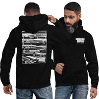 Thumbnail for Man Wearing a Chevelle Hoodie in Black From Aggressive Thread