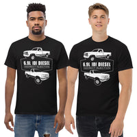 Thumbnail for 6.9 IDI Diesel OBS Truck T-Shirt-In-Black-From Aggressive Thread