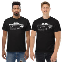 Thumbnail for Men Wearing a Square Body T-Shirt in Black From Aggressive Thread