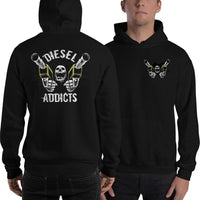 Thumbnail for Man Posing in Diesel Addicts Hoodie From Aggressive Thread - Black