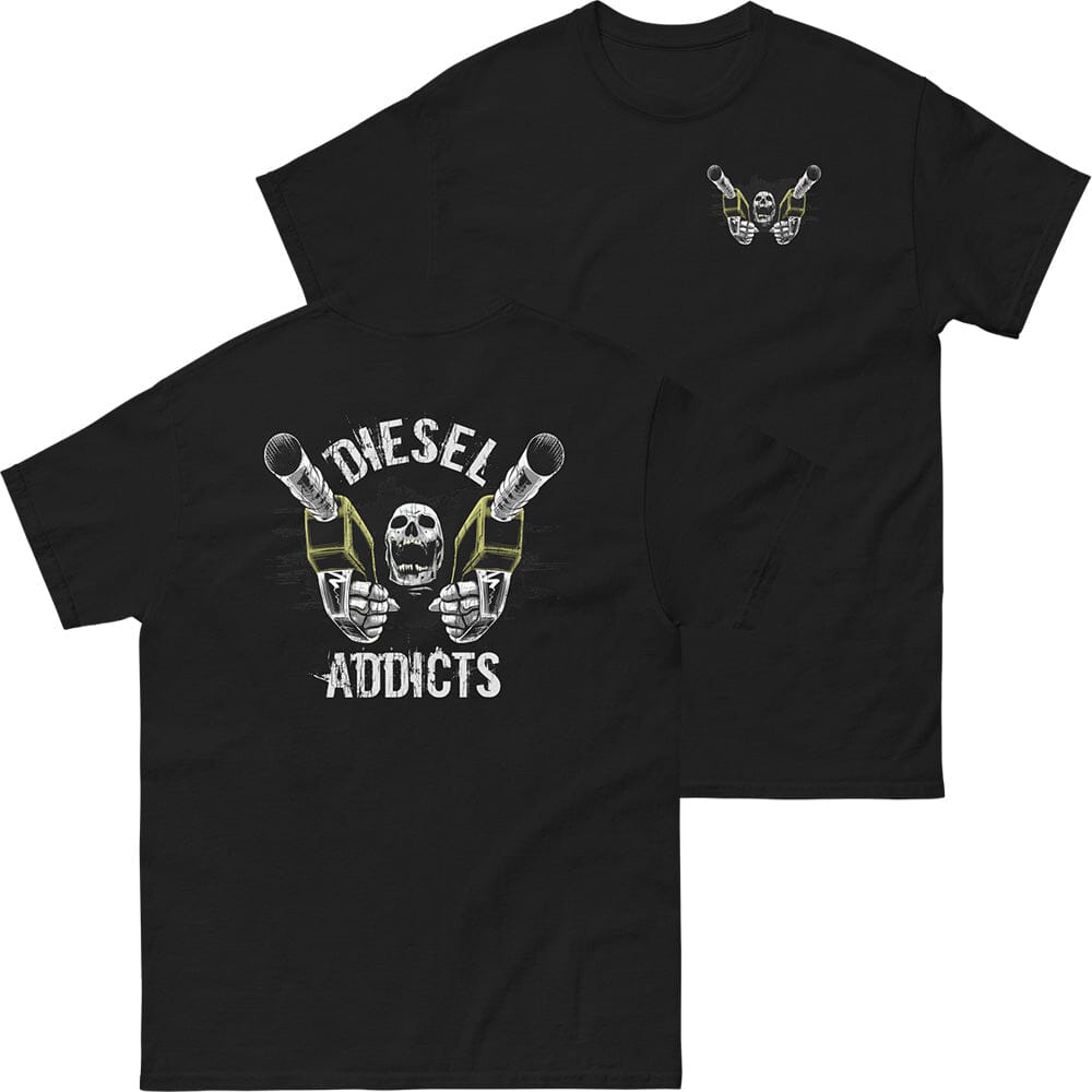 Diesel Truck T-Shirt | Duramax Shirt | Cummins Shirt | Powerstroke Shirt | Aggressive Thread Truck Apparel - Color Black