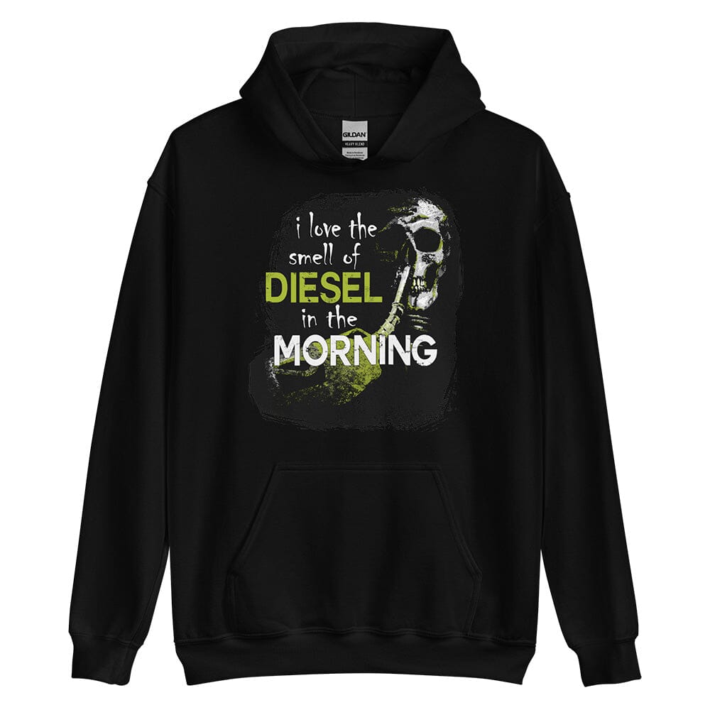 Diesel Truck Hoodie From Aggressive Thread - Color Black