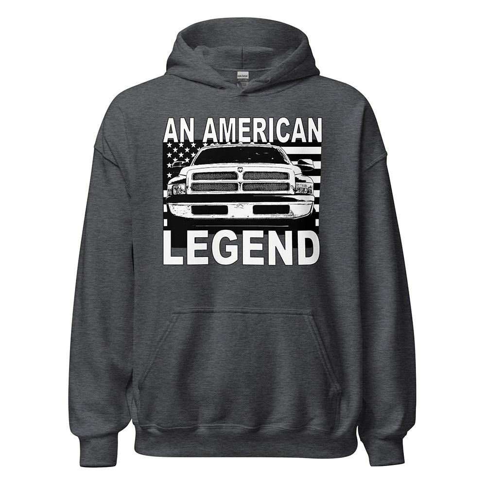 2nd Gen Second Gen Dodge Ram An American Legend Hoodie in grey