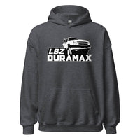 Thumbnail for LBZ Duramax Truck Hoodie in grey | Aggressive Thread