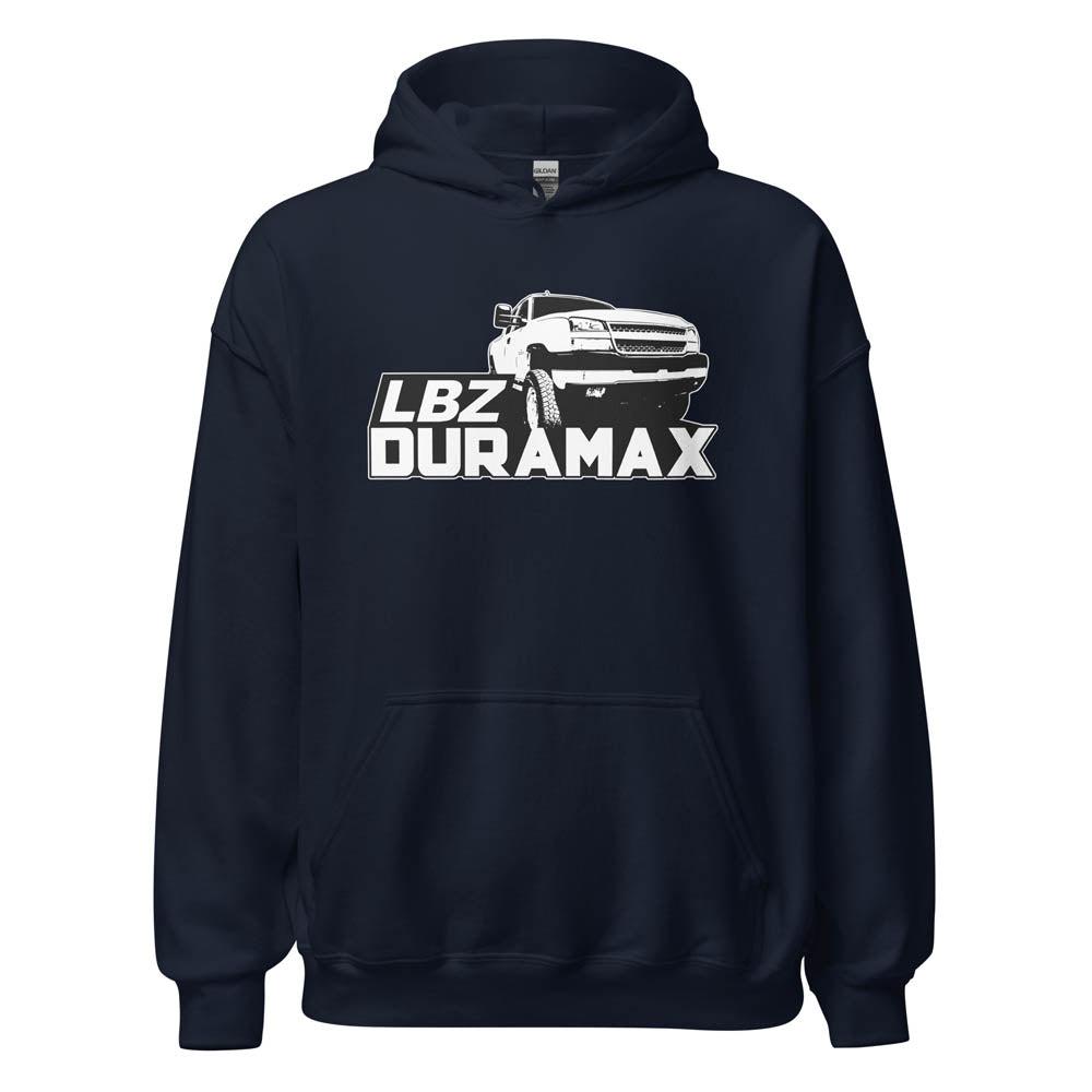 LBZ Duramax Truck Hoodie in navy | Aggressive Thread
