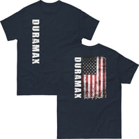 Thumbnail for Duramax American Flag T-Shirt-In-Navy-From Aggressive Thread