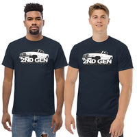 Thumbnail for Men Wearing 2nd Gen Ram Cummins T-Shirt From Aggressive Thread - Color Navy