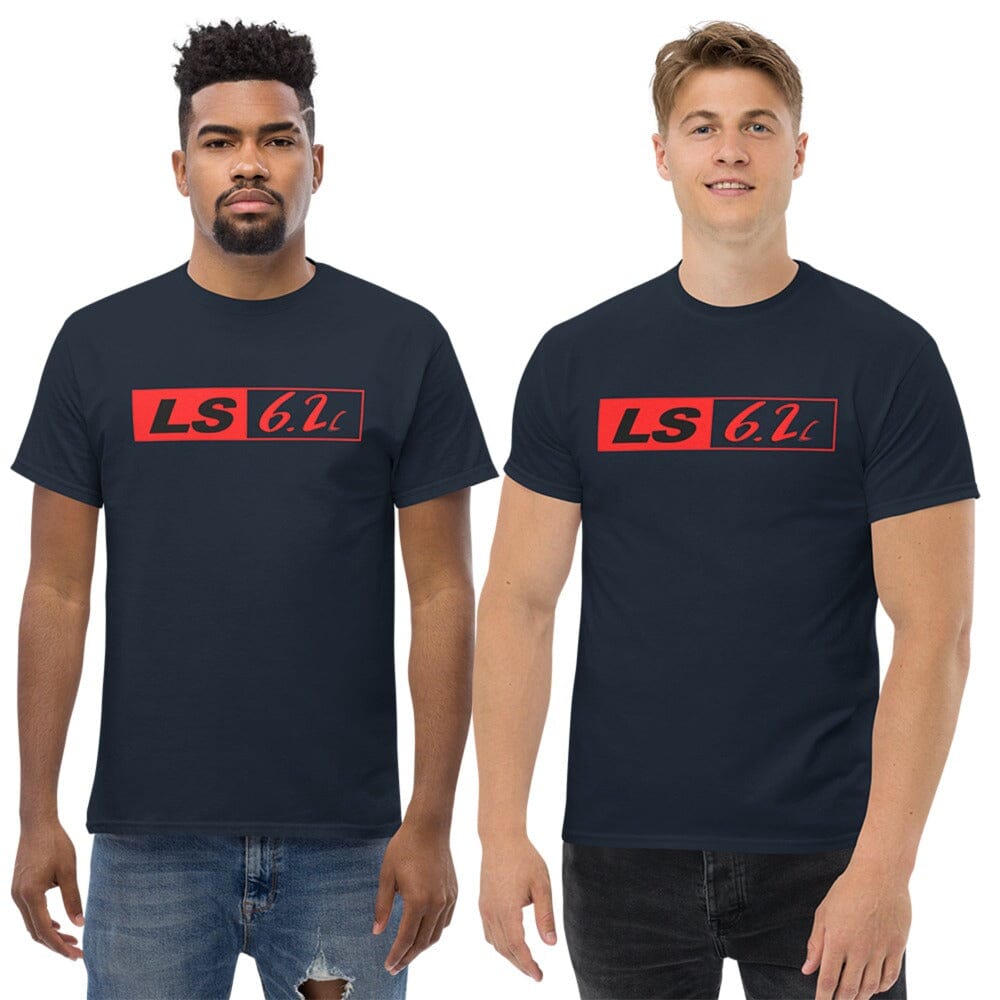 Men wearing 6.2 LS T-Shirt From Aggressive Thread - Navy