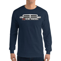Thumbnail for man modeling 12v Cummins Second Gen Dodge Ram Long Sleeve in navy