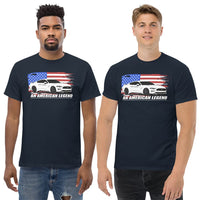Thumbnail for 2 men modeling Mustang GT T-Shirt From Aggressive Thread - Color Navy