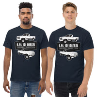 Thumbnail for 6.9 IDI Diesel OBS Truck T-Shirt-In-Black-From Aggressive Thread