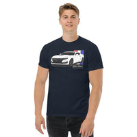 Thumbnail for man wearing a 6th Gen Camaro T-Shirt in navy