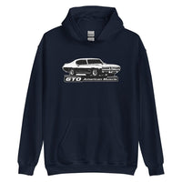 Thumbnail for 1969 GTO Hoodie From Aggressive Thread Muscle Car Apparel - color navy