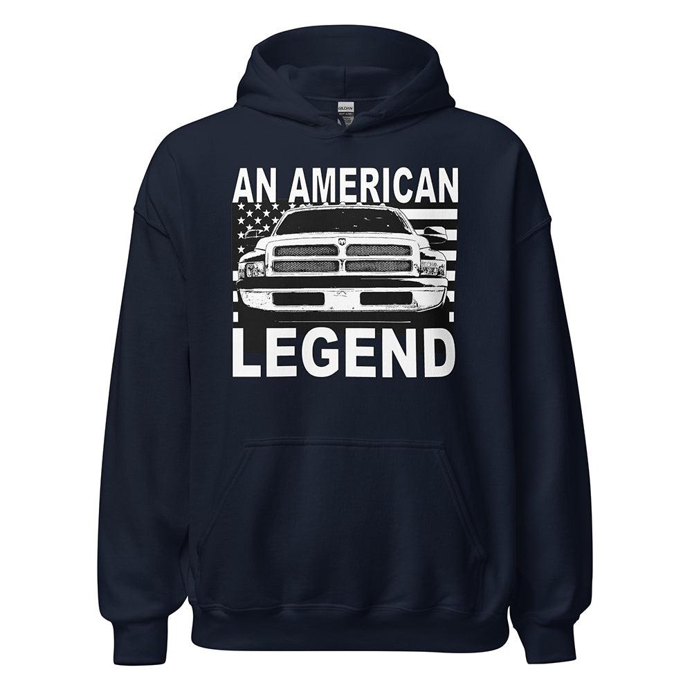 2nd Gen Second Gen Dodge Ram An American Legend Hoodie in navy