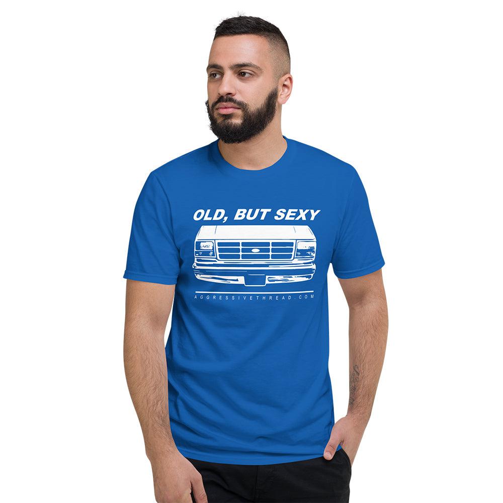 man Wearing OBS Ford T-Shirt - Royal