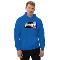 Thumbnail for Man wearing a Royal 5th Gen Camaro T-Shirt From Aggressive Thread Muscle Car Apparel