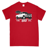 Thumbnail for OBS Crew Cab 7.5l 460 T-Shirt - Aggressive Thread Diesel Truck T-Shirts