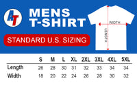 Thumbnail for man modeling a 5TH Gen Camaro T-Shirt size chart