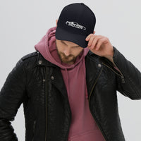 Thumbnail for Third Gen Camaro Hat Flexfit Cap modeled in navy