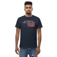 Thumbnail for thin man modeling 24v Cummins Diesel Engine Second Gen T-Shirt in navy