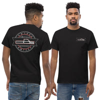 Thumbnail for man modeling OBS GMT400 GMC T-Shirt in black