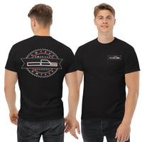 Thumbnail for man modeling OBS GMT400 GMC T-Shirt in black