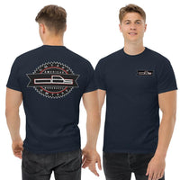 Thumbnail for man modeling OBS GMT400 GMC T-Shirt in white