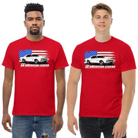 Thumbnail for men modeling 1969 camaro t-shirt in red