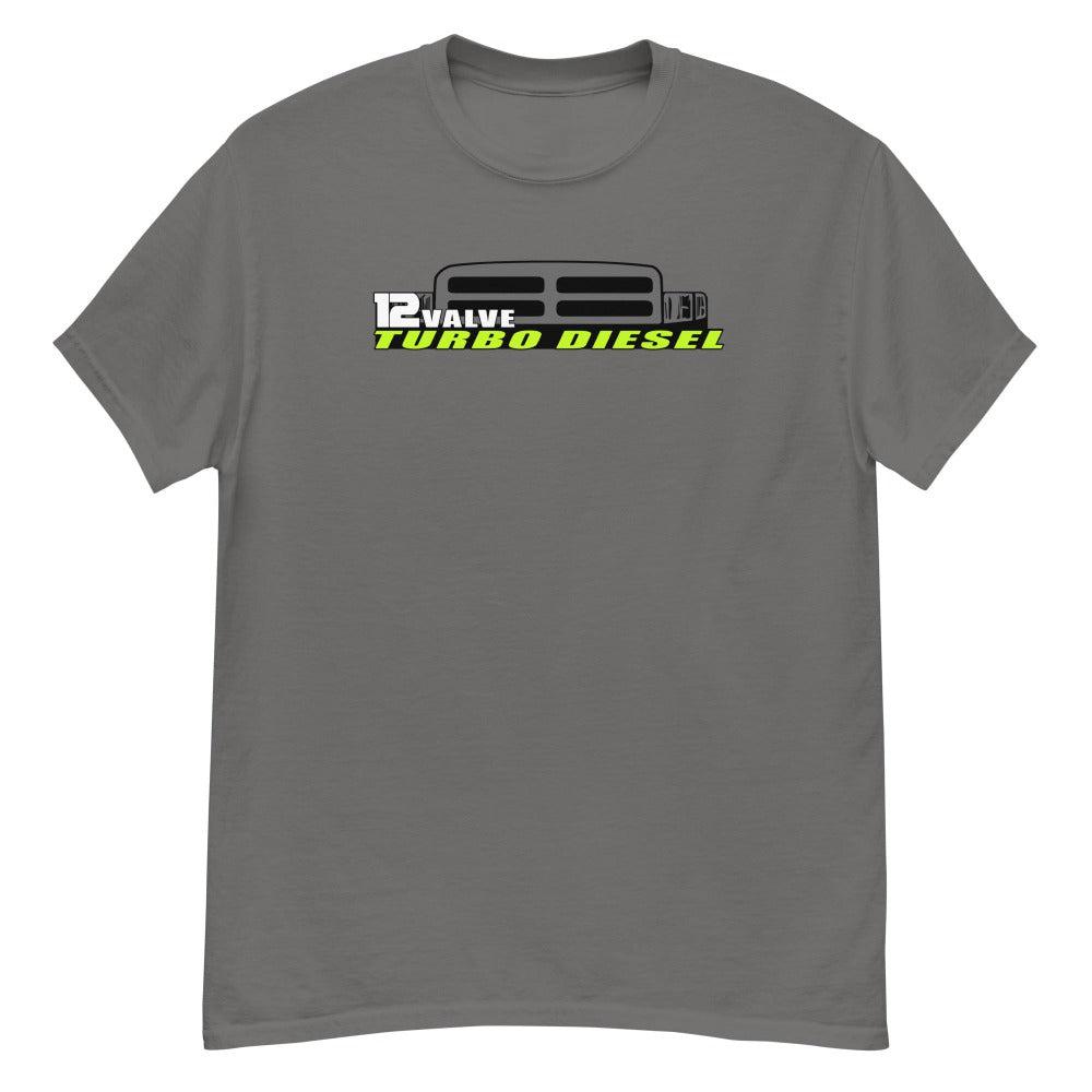 12 valve cummins second gen dodge ram tshirt - charcoal