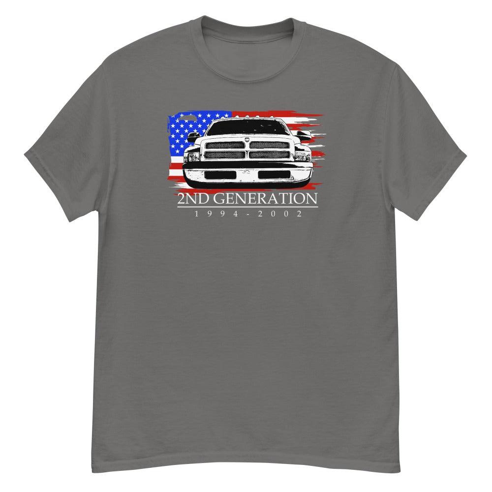 2nd gen dodge ram t-shirt - charcoal