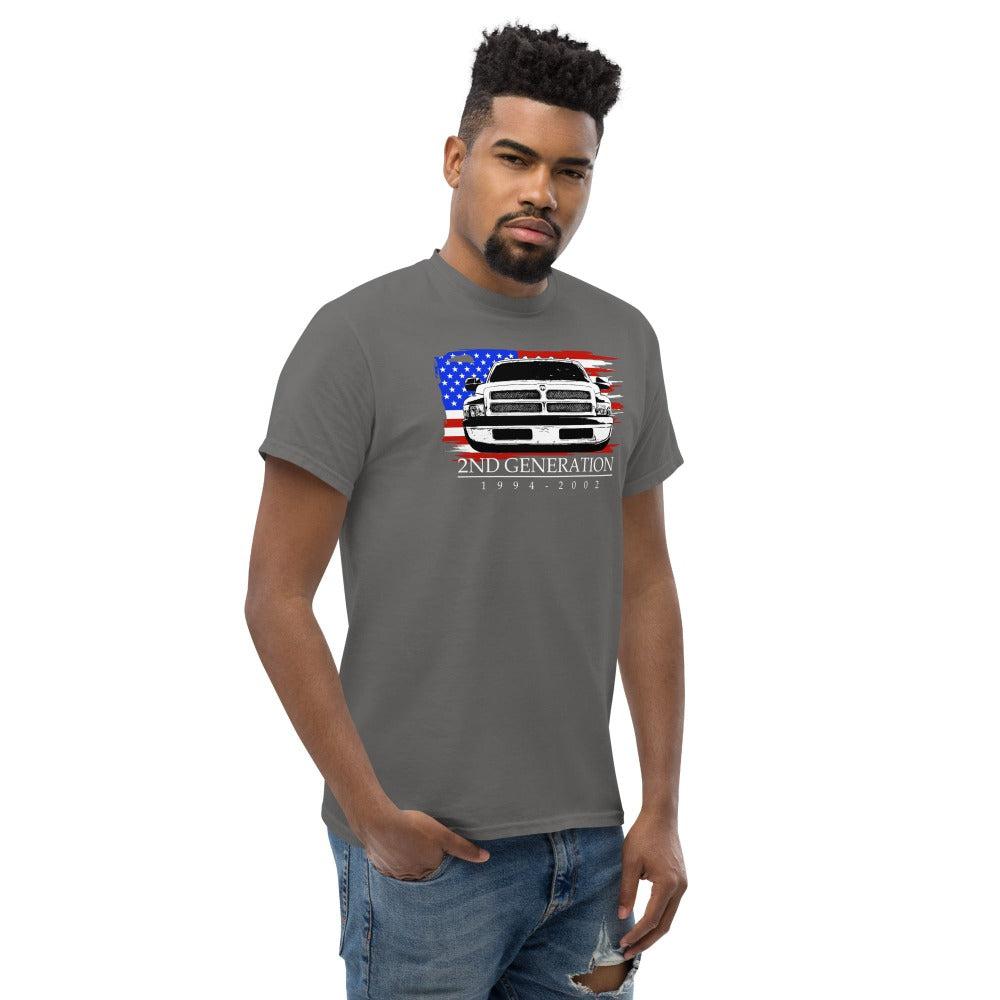 2nd gen dodge ram t-shirt - charcoal
