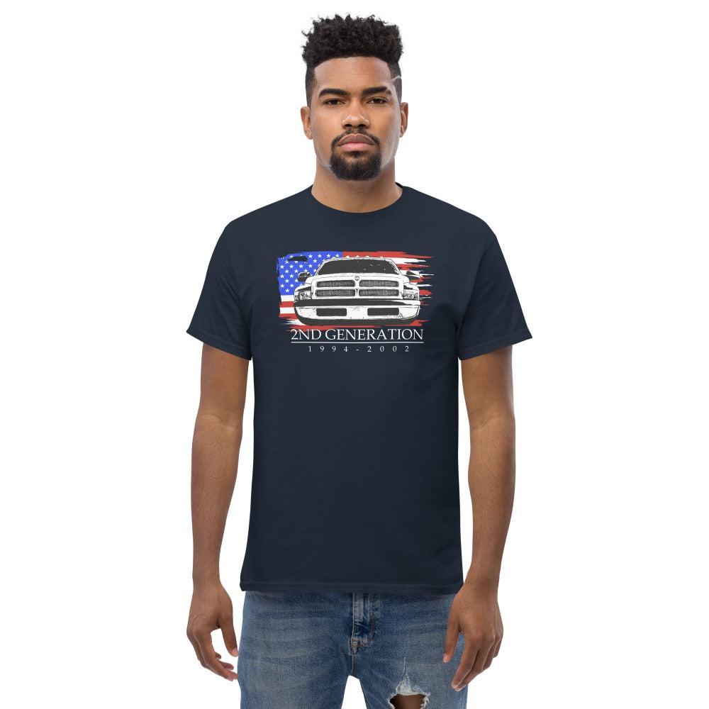 2nd gen dodge ram t-shirt - navy