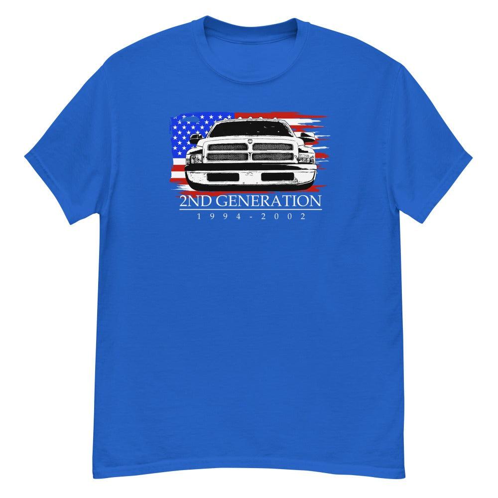 2nd gen dodge ram t-shirt - royal