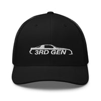 Thumbnail for Third Gen Camaro Hat Trucker Cap-In-Black-From Aggressive Thread