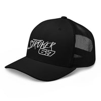 Thumbnail for Power Stroke 6.7 Hat Trucker Cap-In-Black-From Aggressive Thread