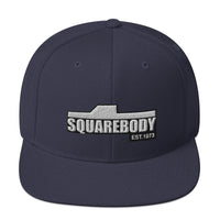 Thumbnail for Squarebody Square Body Snapback Hat-In-Navy-From Aggressive Thread