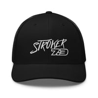 Thumbnail for Power Stroke 7.3 Hat Trucker Cap-In-Black-From Aggressive Thread