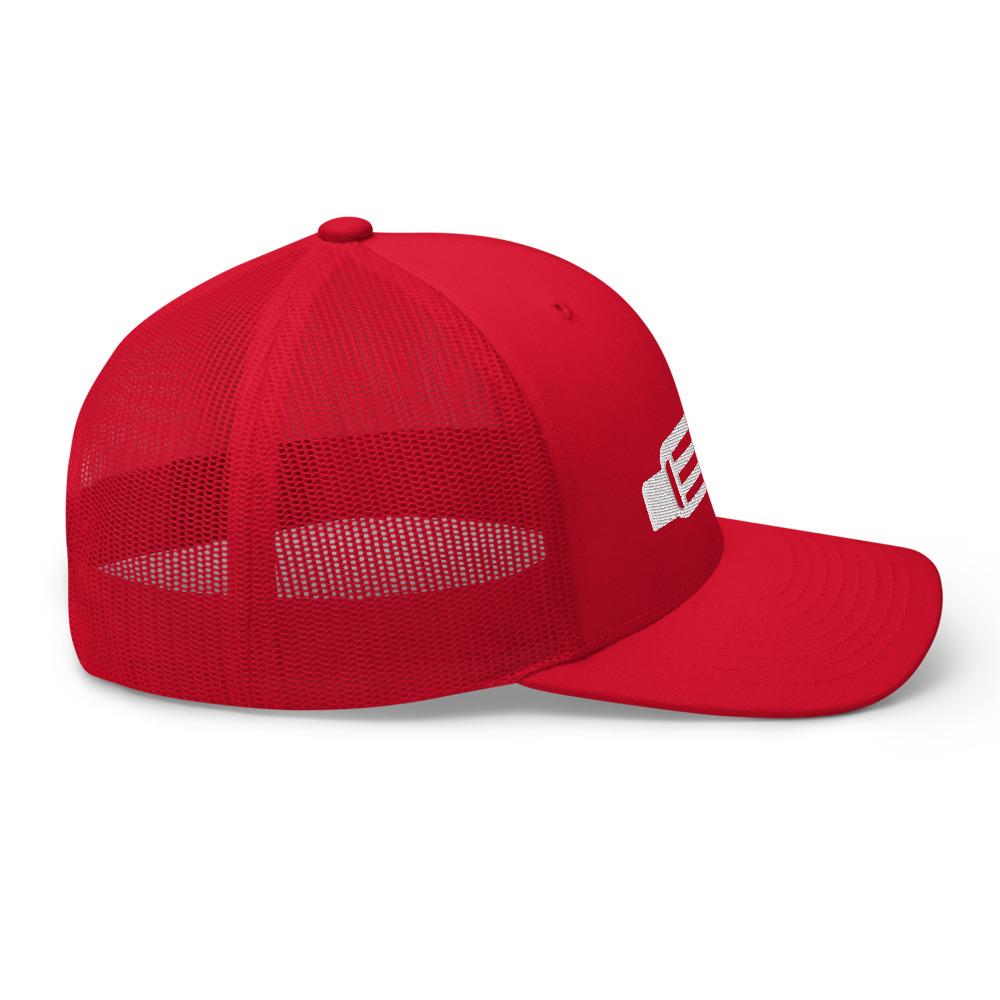 6.0 Power Stroke Diesel Hat in red right view
