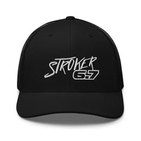 Thumbnail for Power Stroke 6.7 Hat Trucker Cap-In-Black-From Aggressive Thread