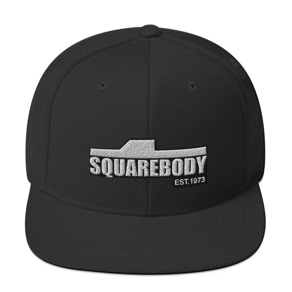 Squarebody Square Body Snapback Hat-In-Black-From Aggressive Thread