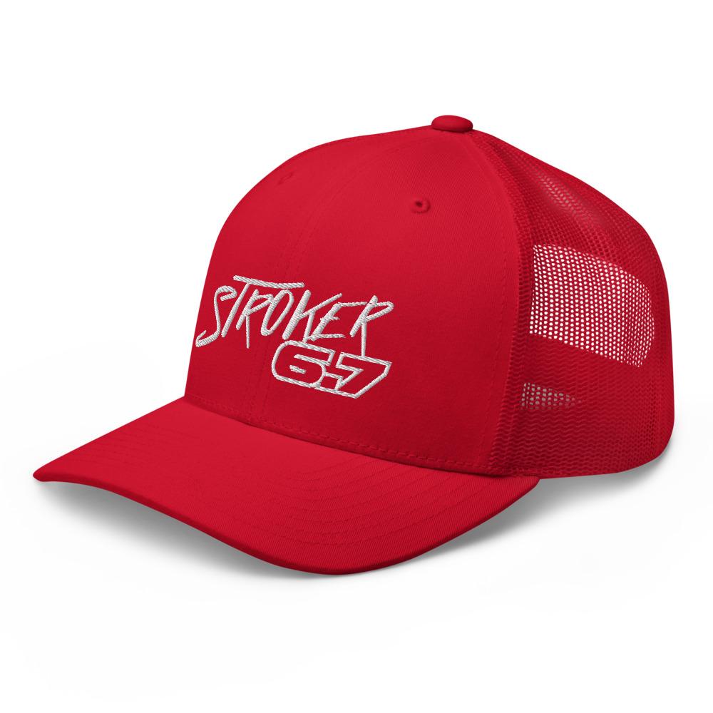 Power Stroke 6.7 Hat Trucker Cap-In-Black-From Aggressive Thread