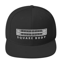 Thumbnail for Squarebody Square Body Snapback Hat-In-Black-From Aggressive Thread