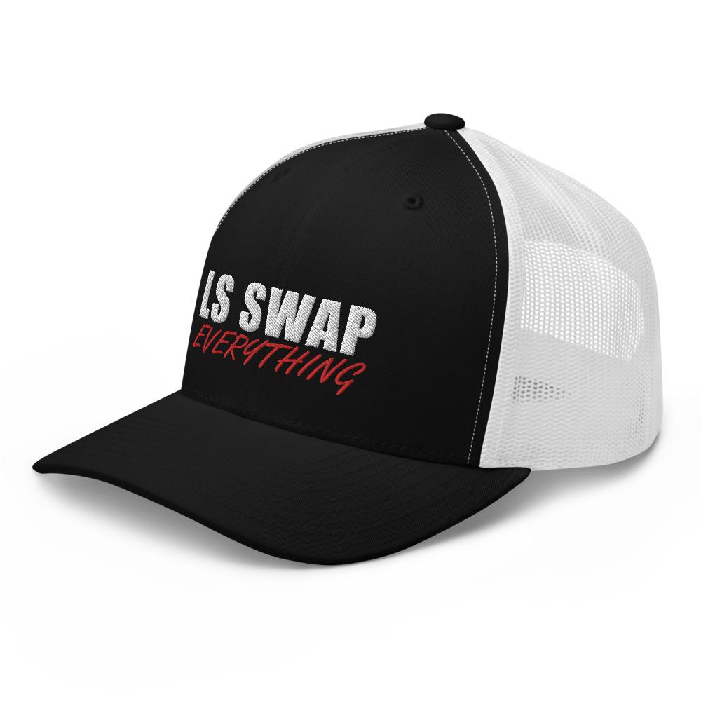 LS Swap Everything Hat Trucker Cap-In-Black-From Aggressive Thread
